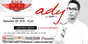 Ady Ex Vokalis Naff , Live In concert di Mamuju