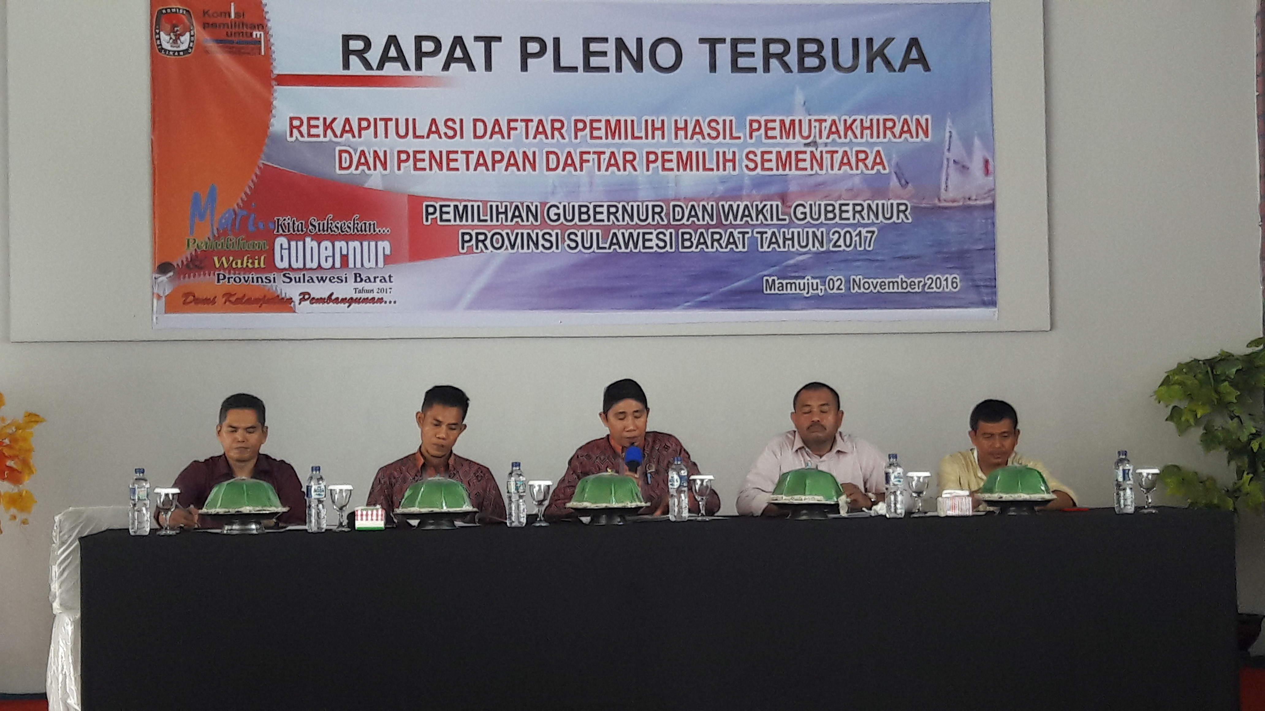 Hasil Rapat Pleno Terbuka KPU Mamuju