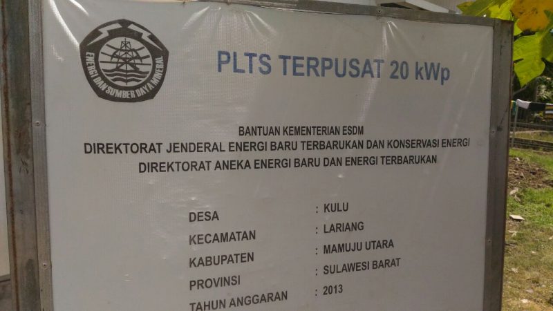 PLTS Rp.3 Milyar Tak Lagi Berfungsi