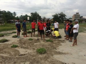 Tak Dapat Anggaran, Pemuda Pasangkayu Gotong Royong