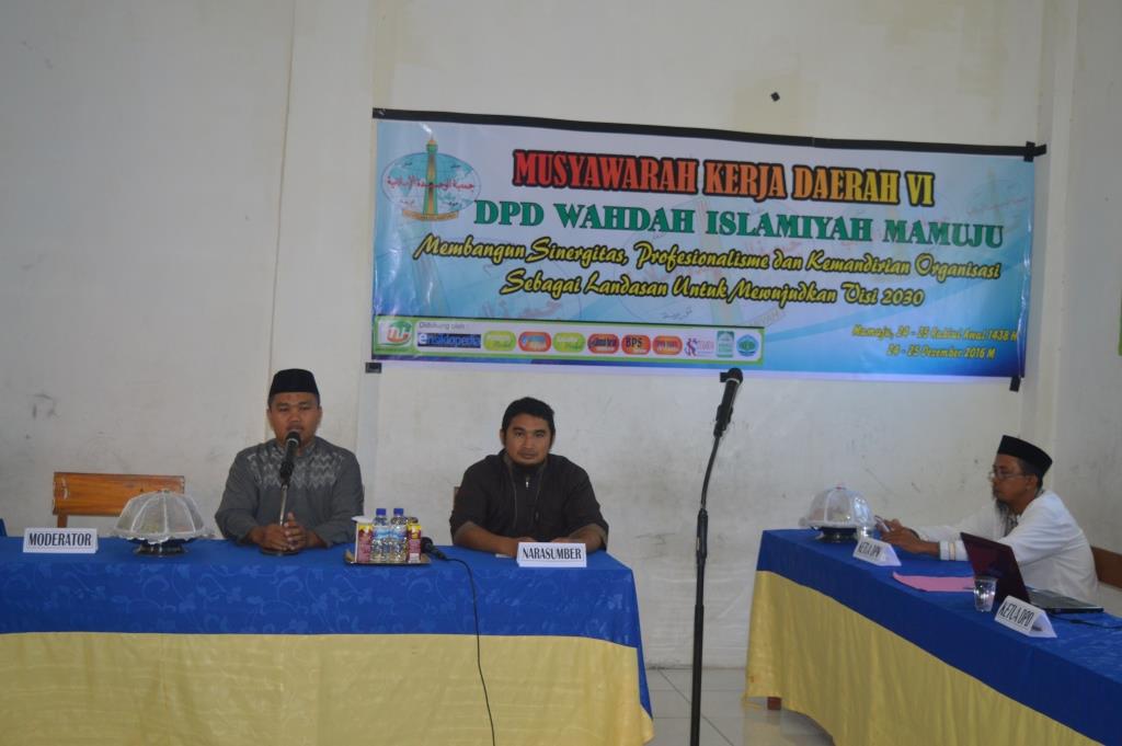 Wahdah Islamiyah Mamuju, Gelar Musyawarah Kerja Daerah Ke- VI