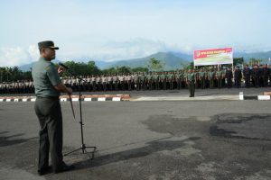 RIBUAN PRAJURIT KOREM DAN POLRES SIAP AMANKAN KUNKER WAPRES KE LUWU DAN TATOR