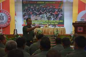 Korem 142 Tatag Jabarkan Kebijakan Pimpinan