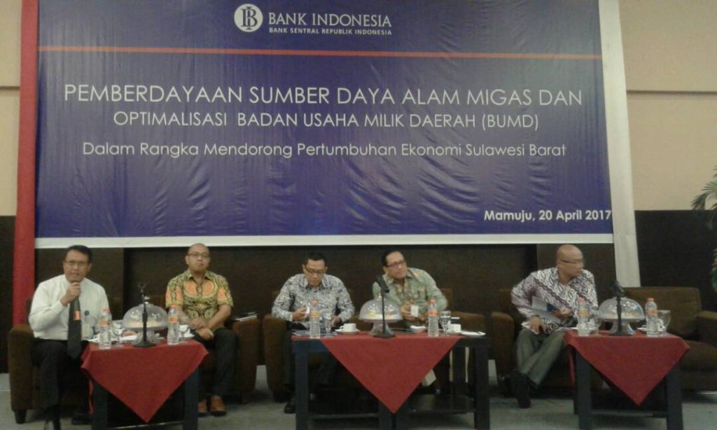 Diskusi Pemberdayaan SDAM dan Optimalisasi BUMD, KPw BI Sulbar