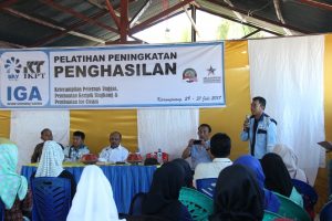 Sambutan oleh Yoyo Sunaryo, Perwakilan Sky Energy 80 Warga Pulau Karampuang Dilatih