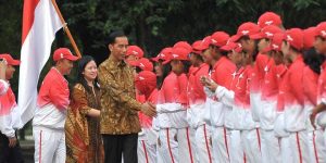 Presiden Nantikan Lagu Indonesia Raya Berkumandang di SEA Games Malaysia