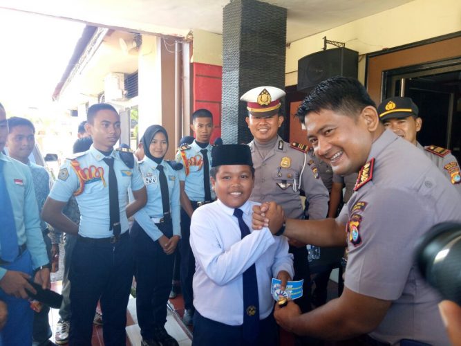 Apel Siola Kapolres Bersama Ketua OSIS dan Guru BK Mamuju