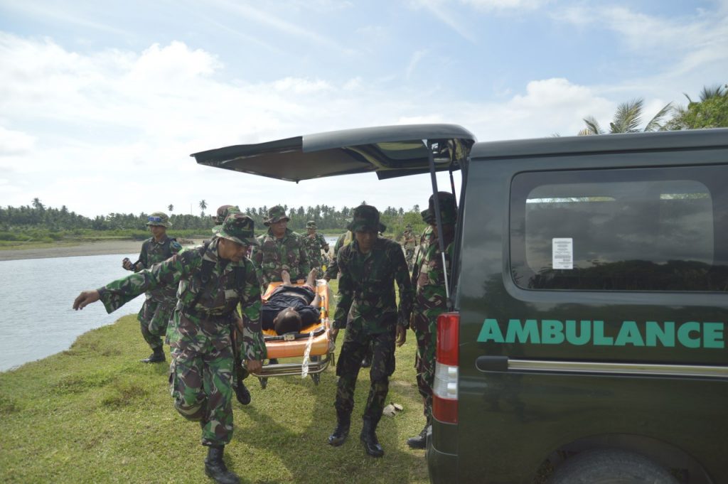 Korem 142 Tatag Simulasi Penangulangan Bencana Di Kalukku