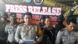 Polres "Metro" Mamuju Press Release Hasil Operasi Lilin Siamasei 2017