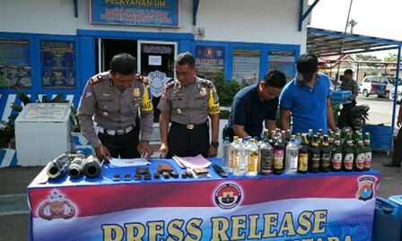 Polres Matra Amankan Sabu Hingga Miras Hasil Operasi Lilin Siamasei 2017