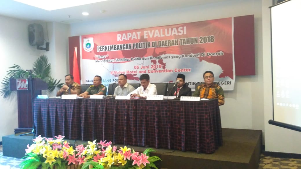 Rapat Evaluasi Guna Menjada Stabilitas Kamtibmas Jelang Pilkada 2018