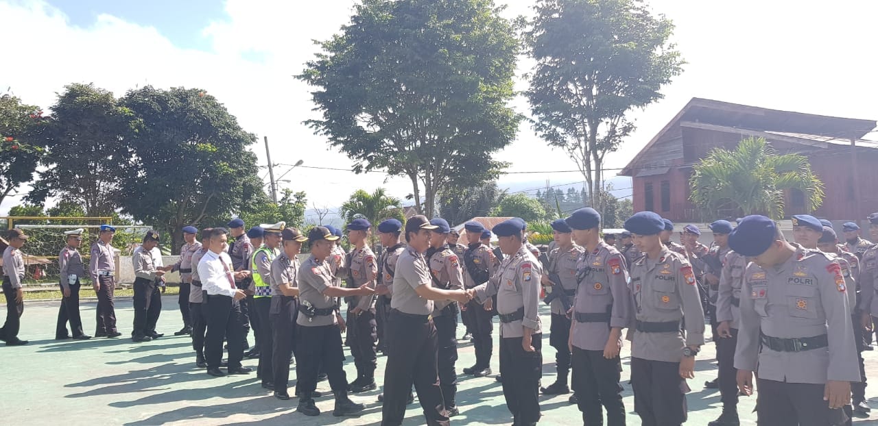 Polres Mamasa Gelar Upacara Pelepasan Personil BKO Brimob Polda Sulbar