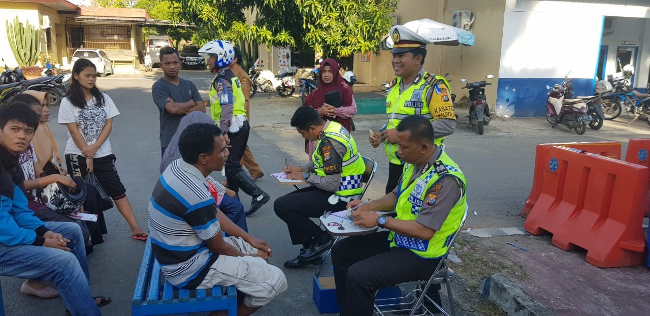 Satlantas Polres Polman Gelar Patroli System Hunting