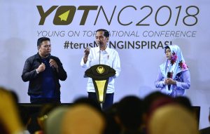 Presiden RI Yakin Anak Muda Indonesia Mampu Bersaing di Era Revolusi Industri 4.0*