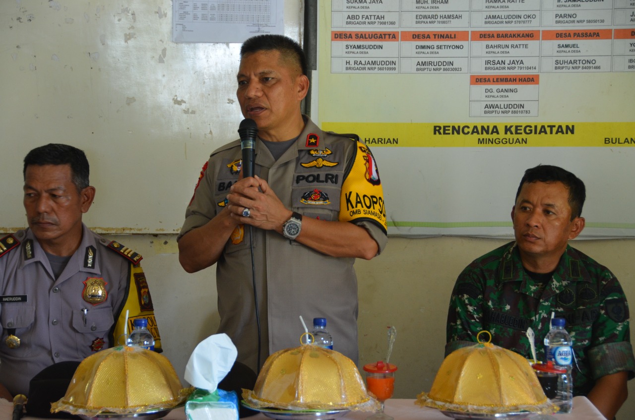 Pesan Kapolda Sulbar Polsek Budong Budong Jaga Sinergitas.