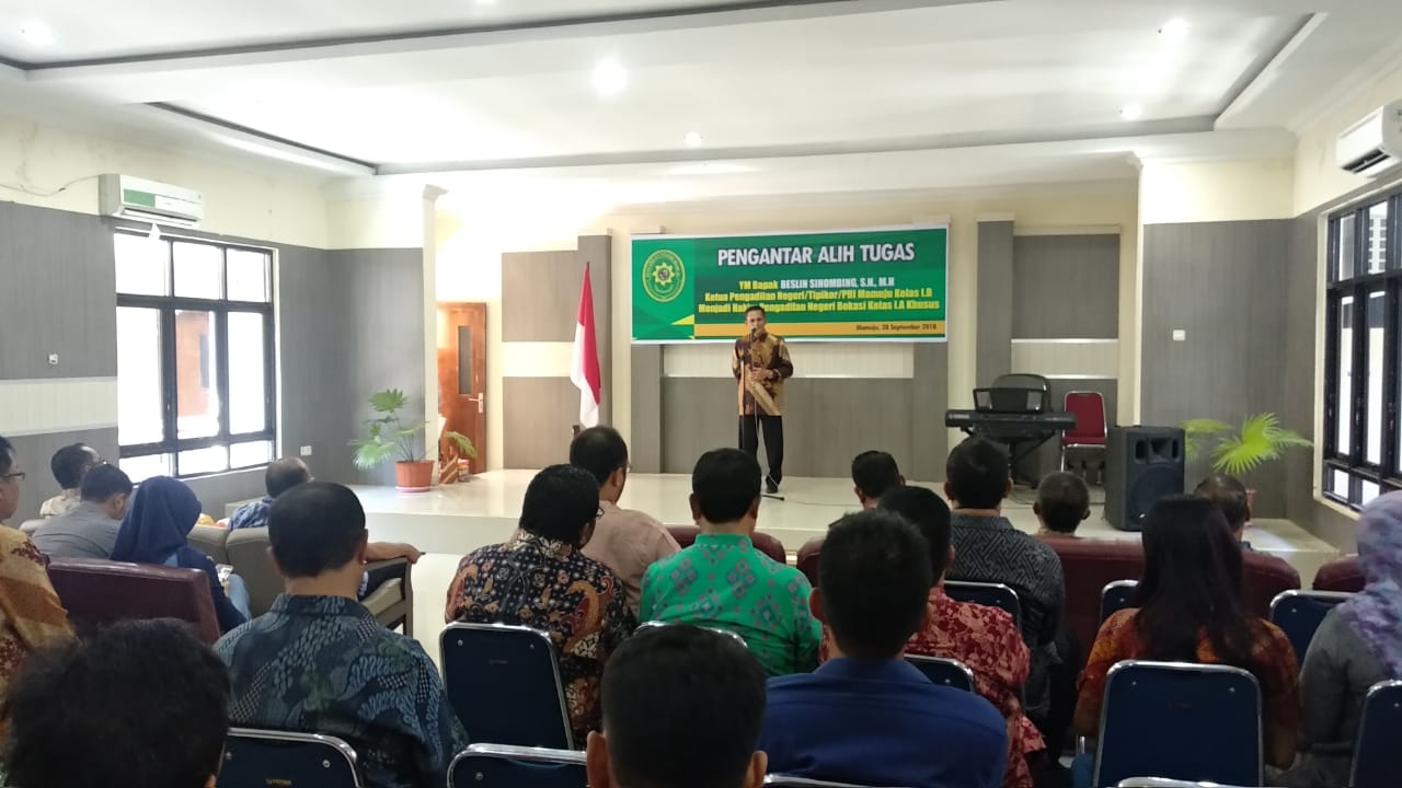 Beslin Sihombing Alih Tugas ke PN Kelas 1A Khusus Bekasi