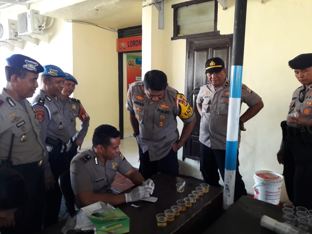106 Personel Polres Mamuju Negatif Narkotika
