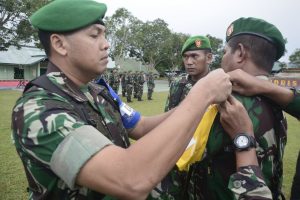 168 Personil YONIF 721/MAKKASAU Latihan Posko II