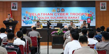 Kapolda Sulbar : Tim Cyber Troops Harus Mampu Mengantisipasi Berita Hoax