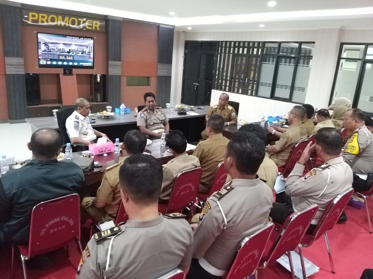 Jelang MRSF Dit Lantas Polda Sulbar Gelar Rapat Bersama