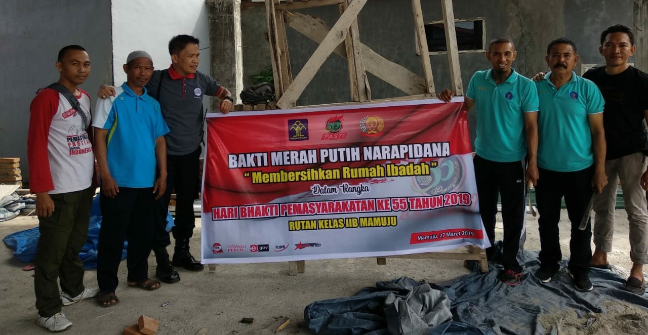 LPKA Kelas II Mamuju Gelar Kegiatan Bakti Merah Putih