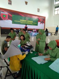 Persit Koorcab Korem 142 Tatag Gelar Donor Darah Jelah HUT KCK