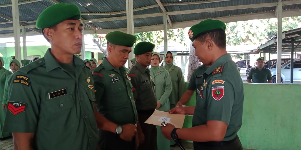 Dandim Polmas Pimpin Laporan Korps Kenaikan Pangkat