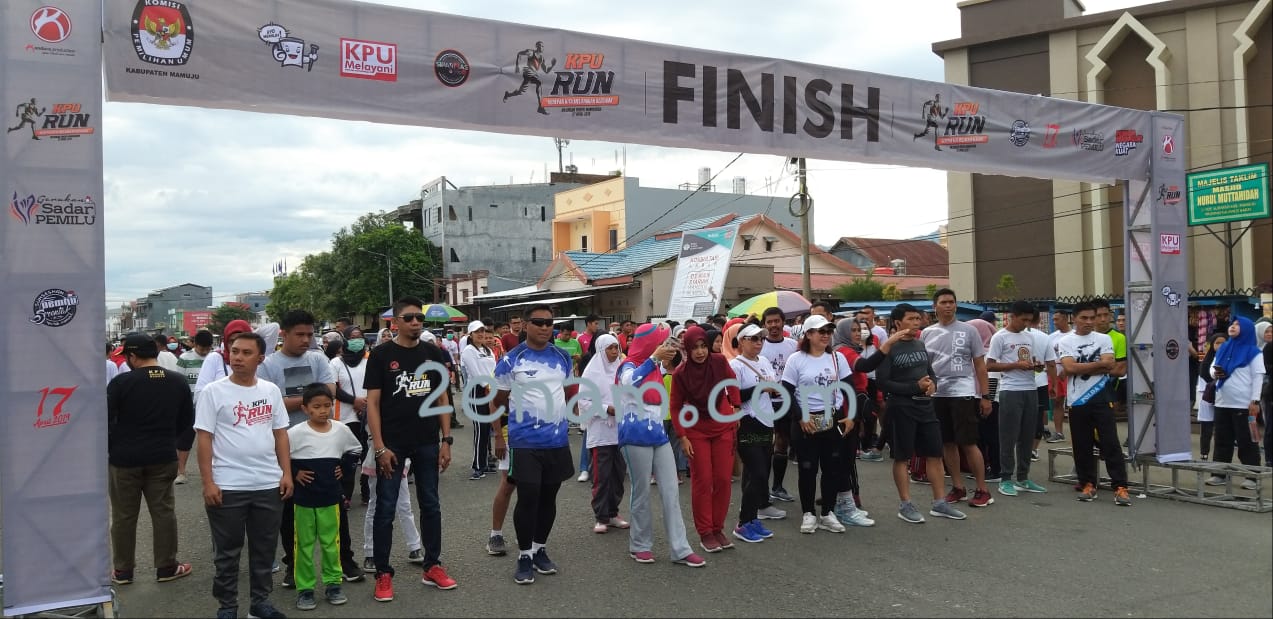 Tingkatkan Partisipasi Pemilih KPU Mamuju Gelar KPU Run