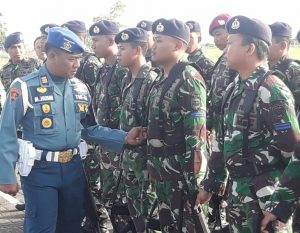 Danlanal Mamuju  Apel Siaga Kesiapan Pengamanan Pemilu 2019