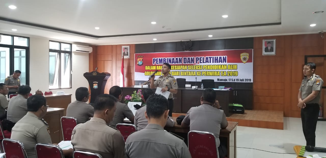 Pembinaan dan Pelatihan Kesiapan Seleksi PAG Polda Sulbar