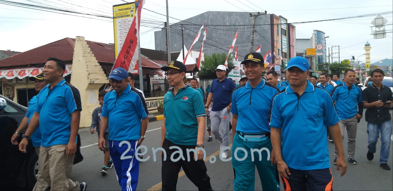 Jelang HUT Adhyaksa Ke 59 Kejari Mamuju Gelar Jalan Santai