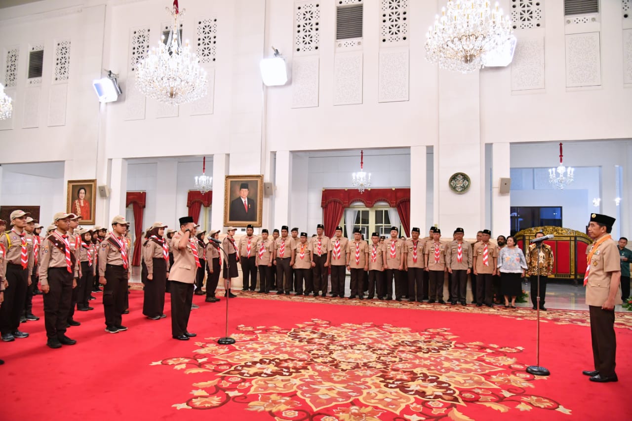 Presiden Lepas Kontingen Gerakan Pramuka untuk Ikuti Jambore Kepanduan Dunia XXIV di AS