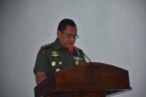 Korem 142 Tatag Rapat Evaluasi Program kerja dan anggaran Semester I (Satu)  TA 2019