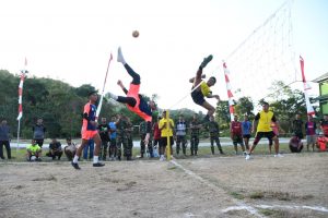 Pertandingan Takraw Komsos Kreatif Korem 142 Tataq Berakhir