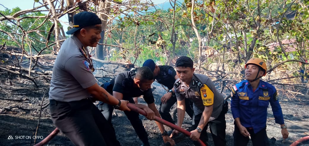 Satgas Karhutla Respon Cepat Kebakaran Hutan di Rangas