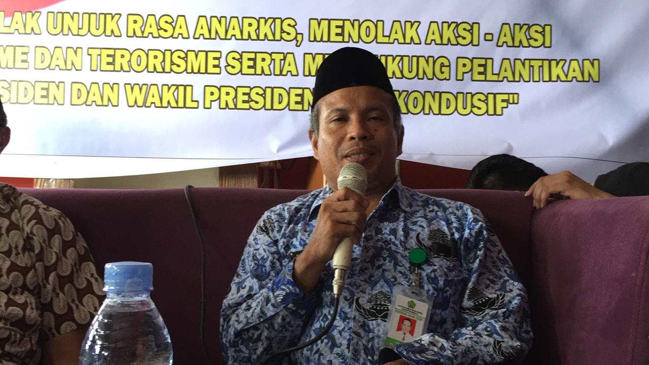 Ketua MUI Mamuju Ajak Semua Pihak Dukung Pelantikan Presiden dan Lawan Radikalisme