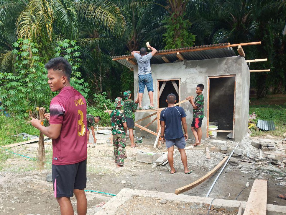 Satgas TMMD Rehab Masjid Desa Sanjango