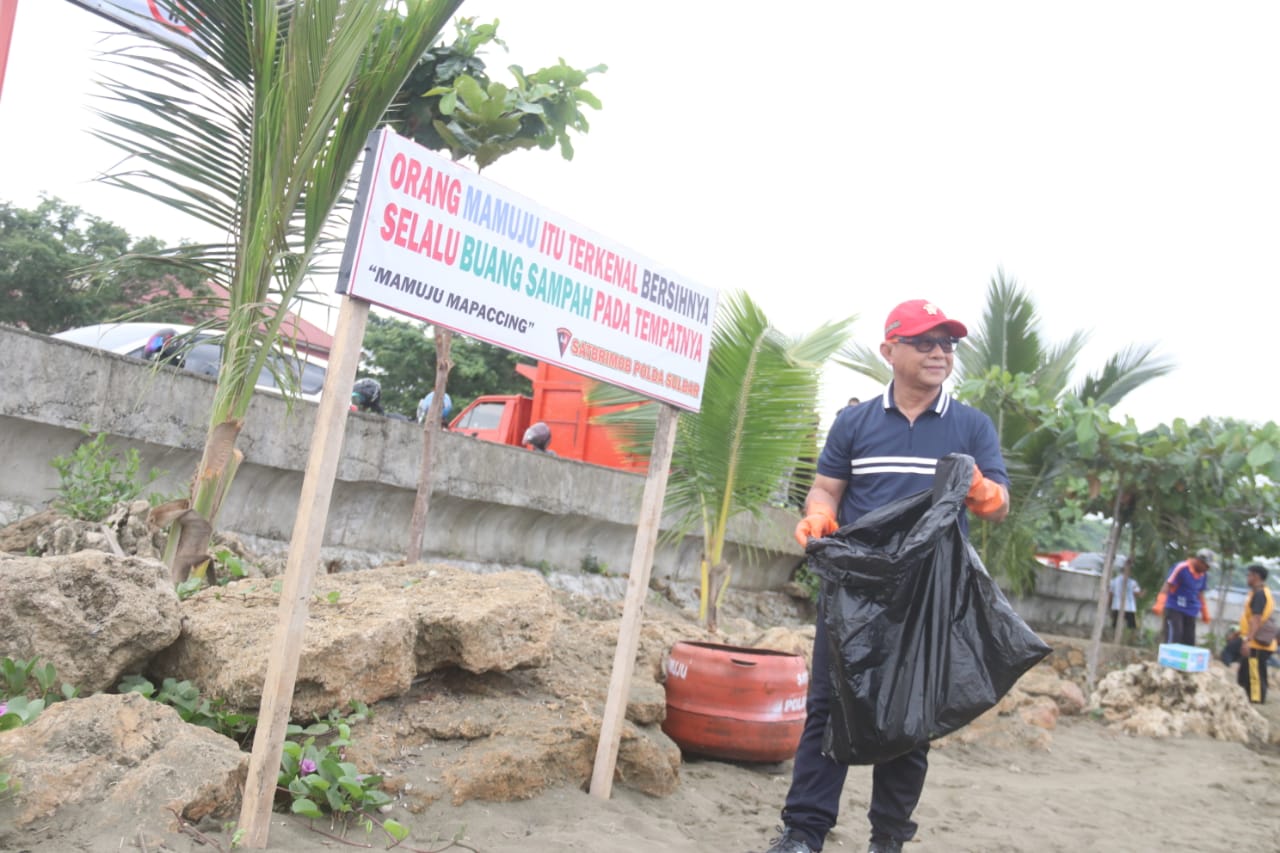 Habsi Berterimakasih Atas Semangat Polda Sulbar Kerja Bakti di Arteri