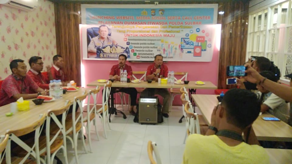 Irwasda Polda Sulbar Launching Website Pengaduan Masyarakat