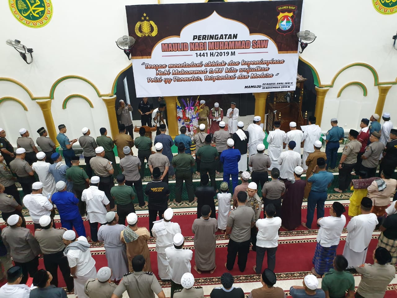 Maulid Di Masjid Jabal Rahmah Mapolda Sulbar.