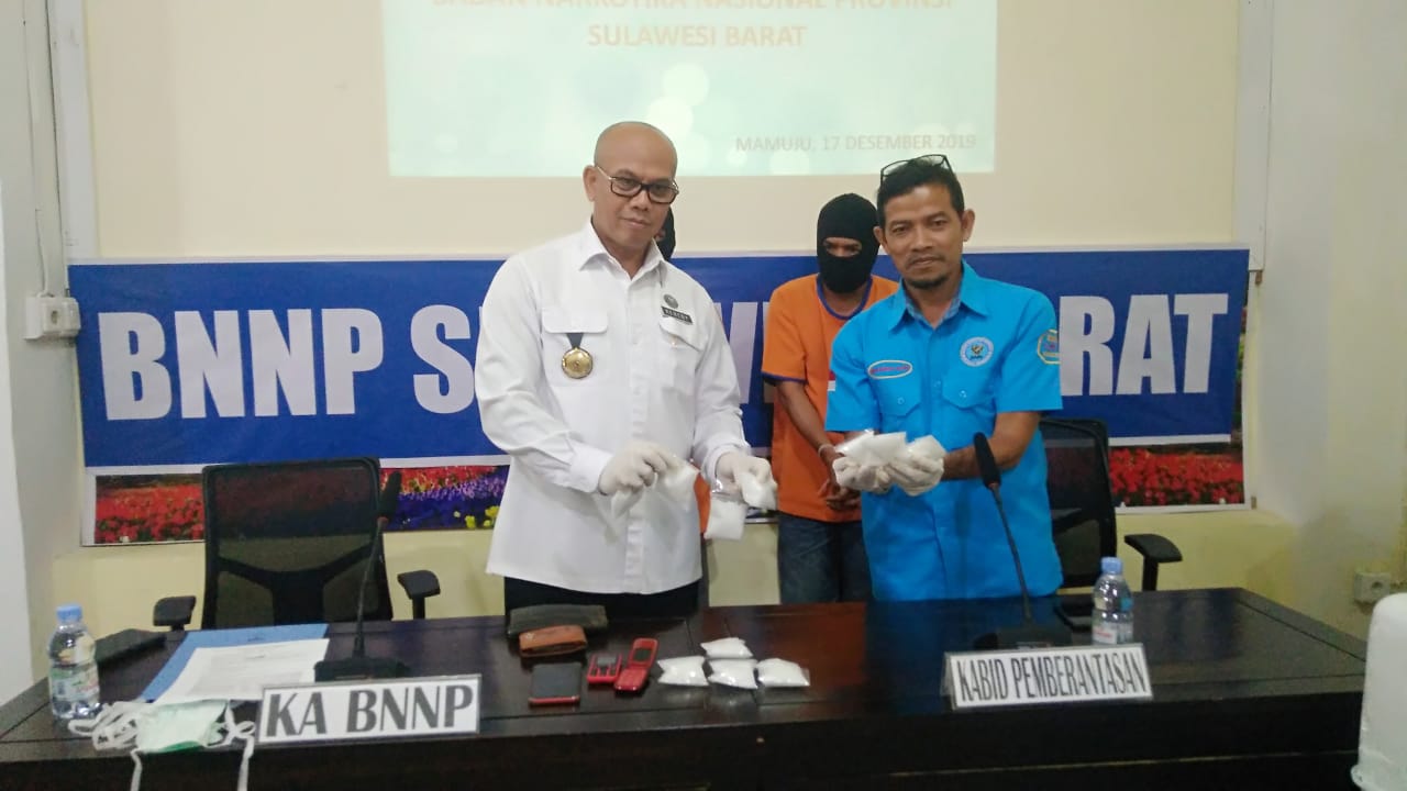 Narkotika Jenis Sabu Seberat 550 Gram Diamankan BNNP Sulbar