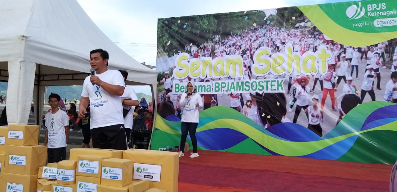 BPjamsostek Sulbar Gelar Senam Sehat