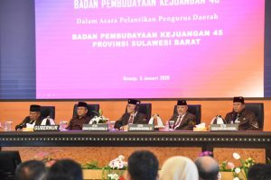 Pengurus Badan Pembudayaan Kejuangan 45 Sulbar Resmi Dilantik