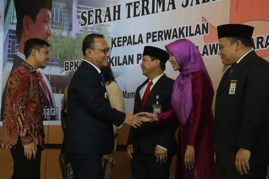 Pesan Bupati Mamuju di Sertijab Kaper BPK RI Sulbar