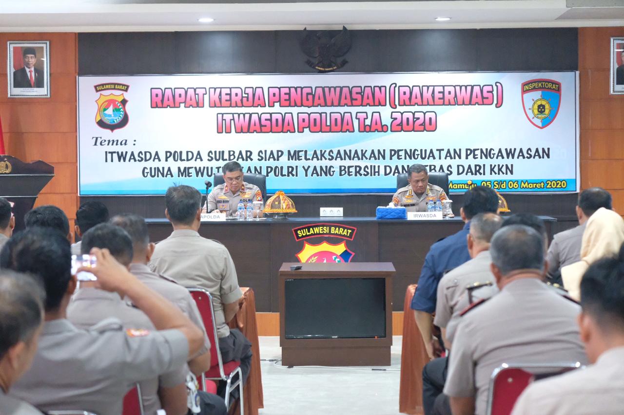 Rakerwas Itwasda Polda Sulbar Wujudkan Polri Yang Promoter.