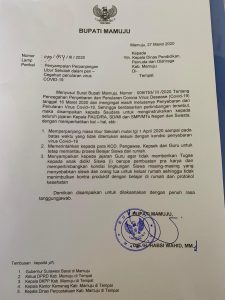 Pemkab Mamuju Pastikan Libur Sekolah Diperpanjang Pemkab Mamuju Pastikan Libur Sekolah Diperpanjang