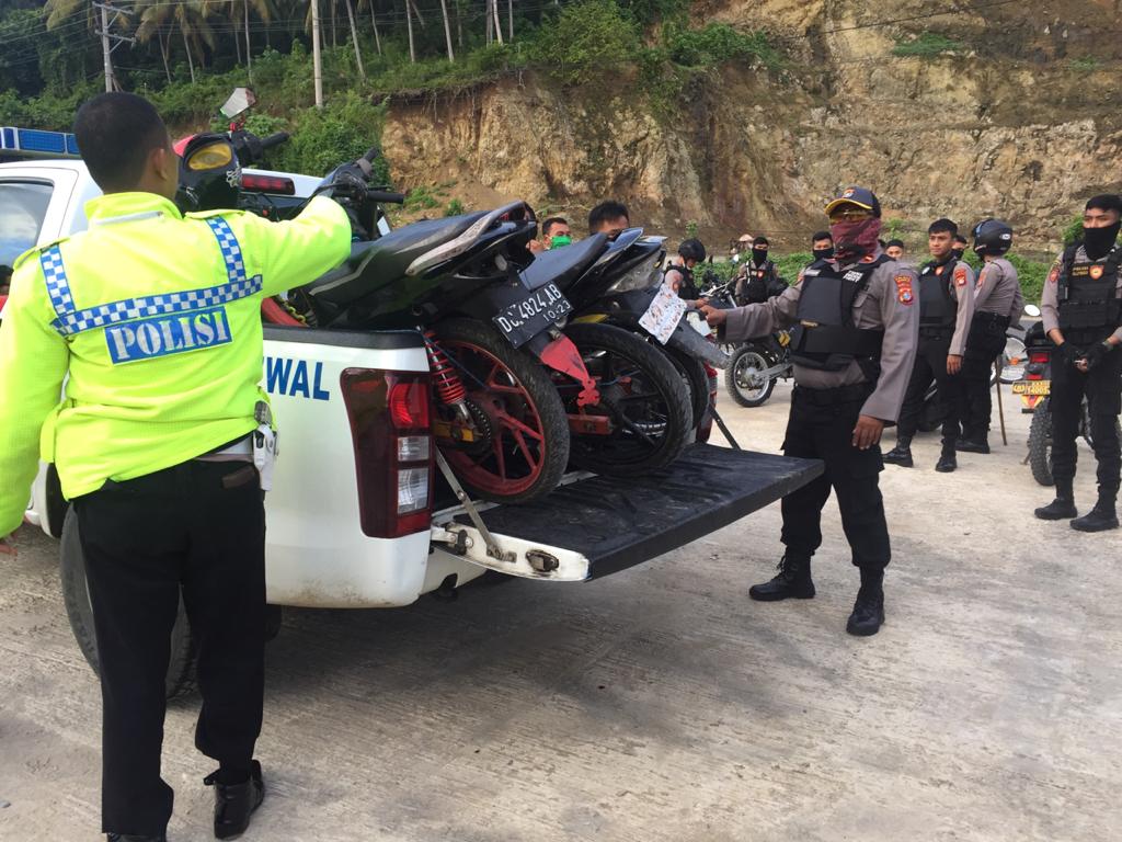 Satlantas Polresta Mamuju Tindaki Aksi Balap Liar