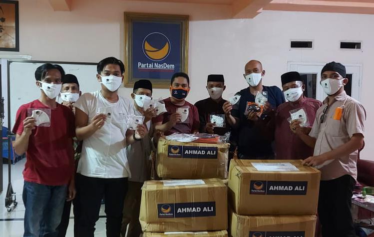 Nasdem Bagikan 5.000 Masker Kepada Masyarakat