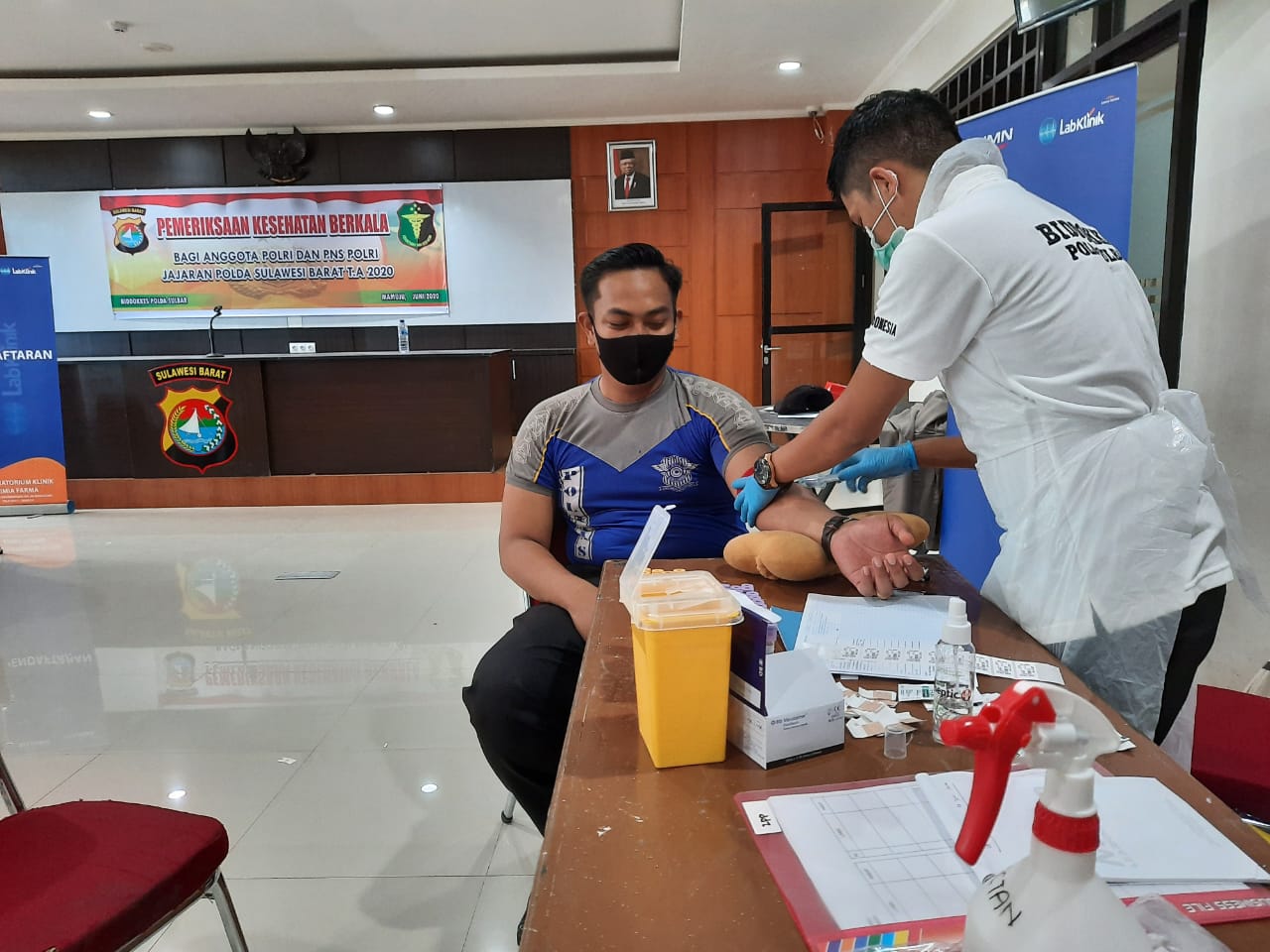IMG-20200603-WA0010 Pastikan Kondisi Personil Tetap Prima, Rikkes Rutin Polda Sulbar Kembali di Selenggarakan
