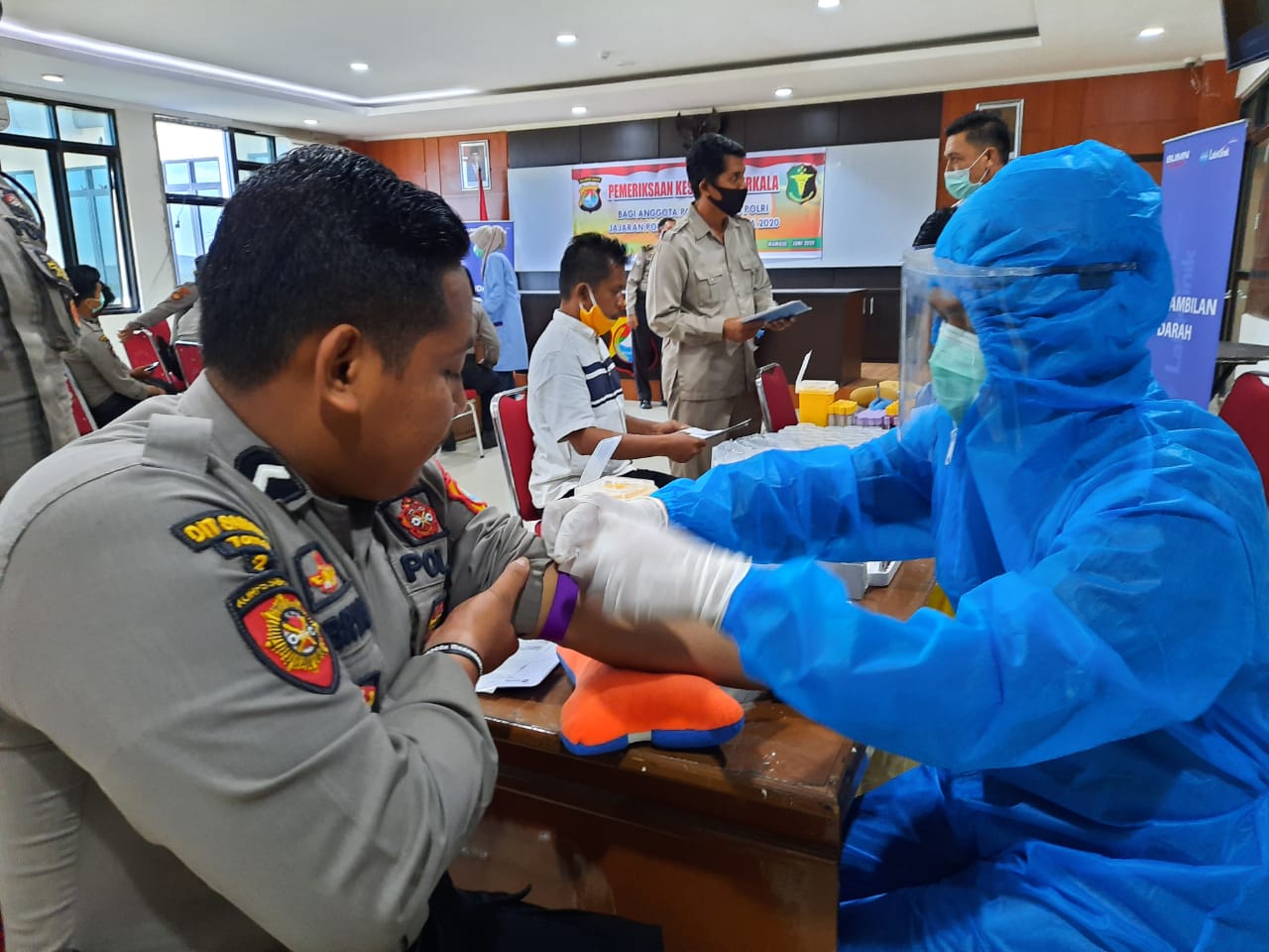 Pemeriksaan Kesehatan Rutin Polda Sulbar Memasuki Hari Kedua 